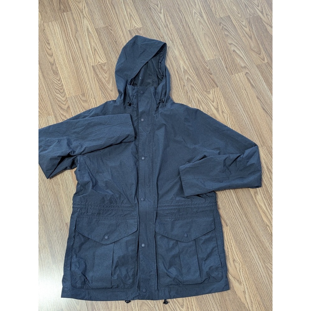 Barbour Rivington Mens Rain Jacket Blue Medium Hooded Waterproof Breathable - Picture 2 of 16